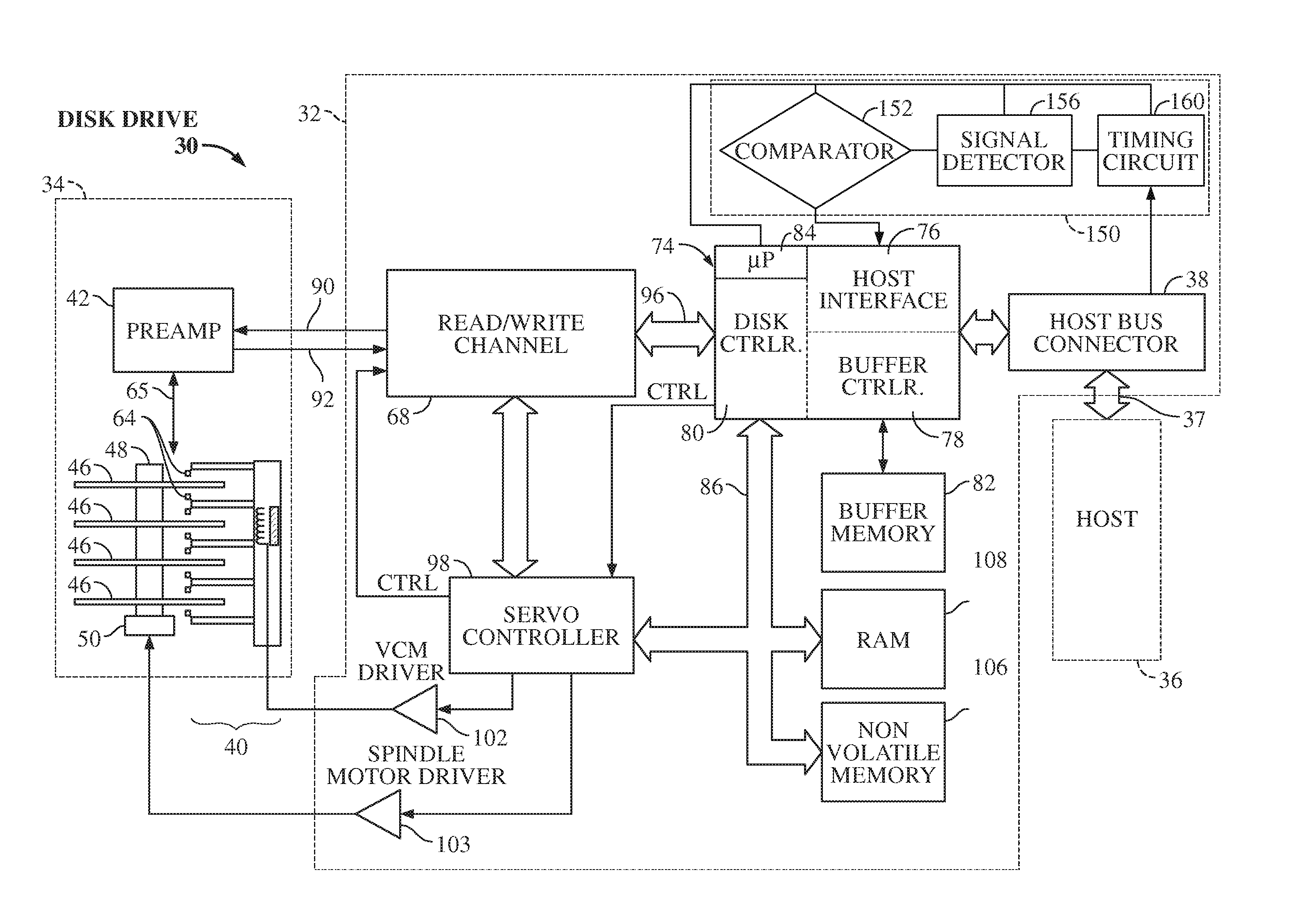 Serial interface amplitude selection for a disk drive in an unknown interconnect environment