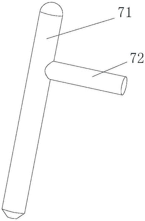 Side template vertical support anti-loose device