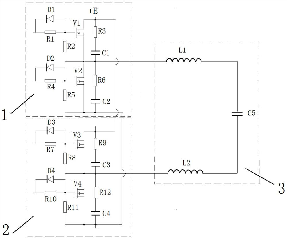 Full-bridge power amplification and n-shaped low-pass filter circuit topological structure based on SPWM technology