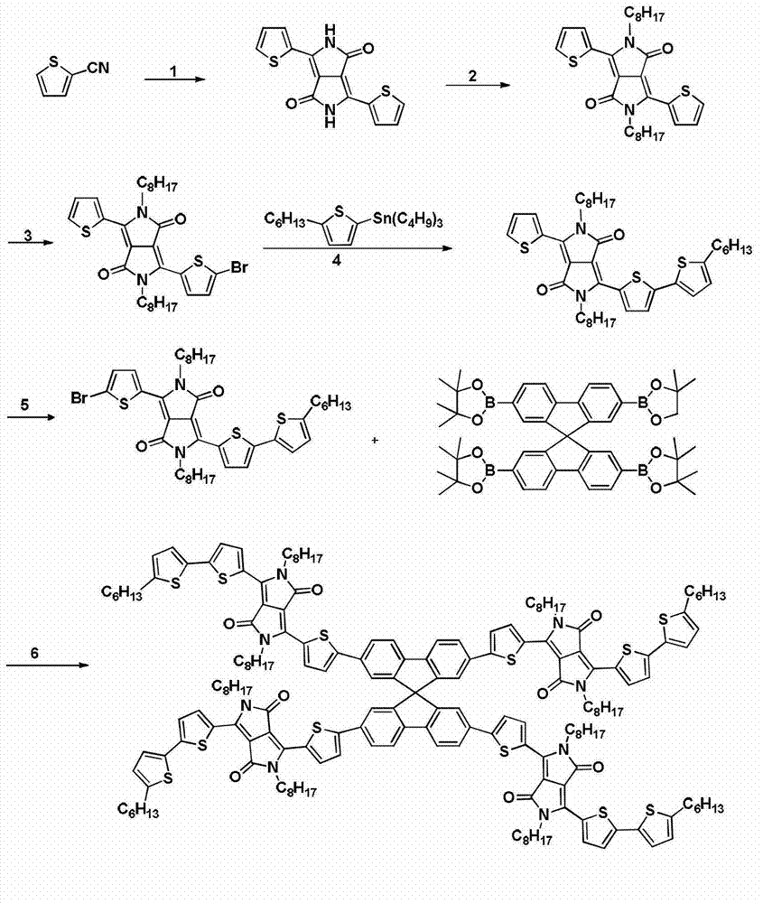 Diketopyrrolopyrrole derivative and preparation method and application thereof