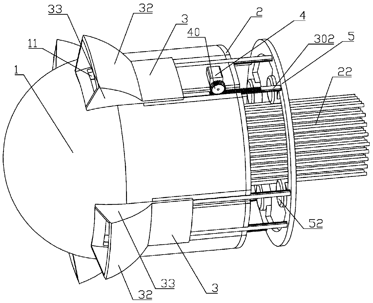 Ventilation and heat dissipation type vehicle headlamp lampshade