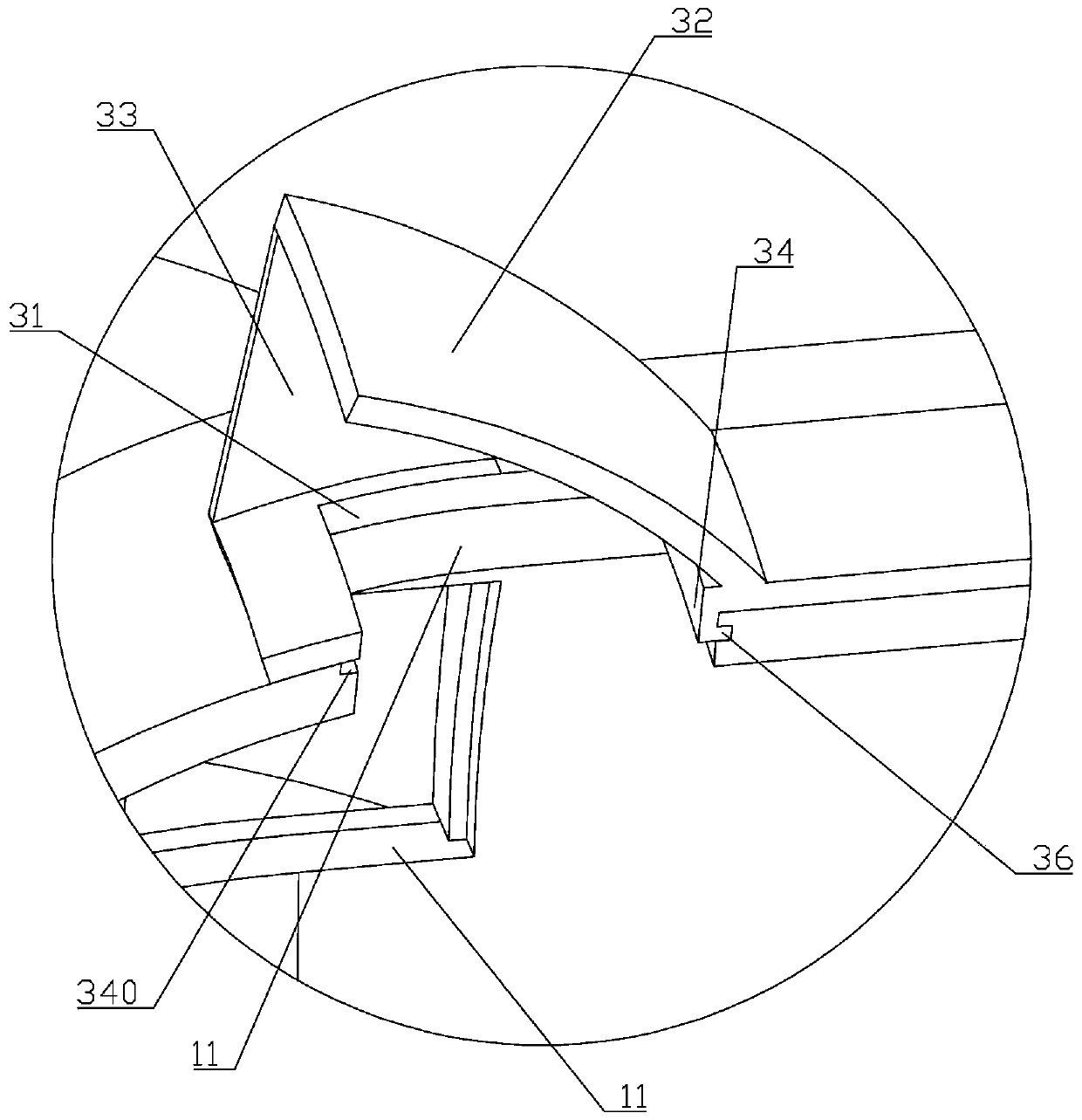 Ventilation and heat dissipation type vehicle headlamp lampshade