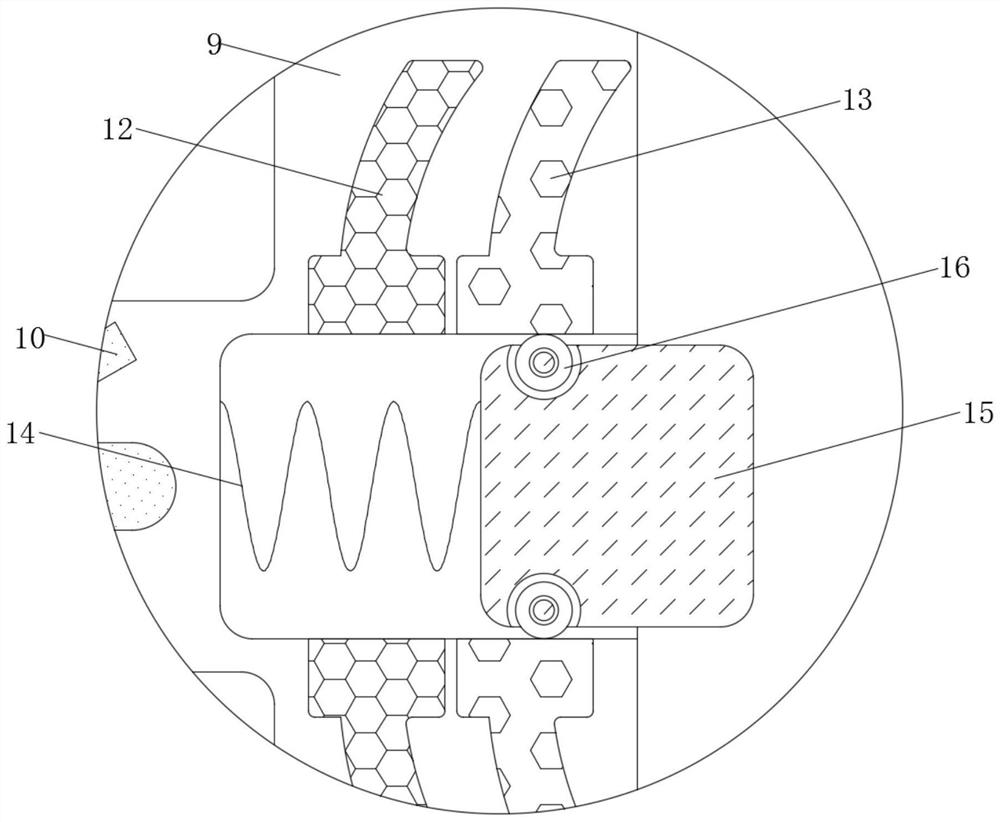 Clamping device for hardware material machining