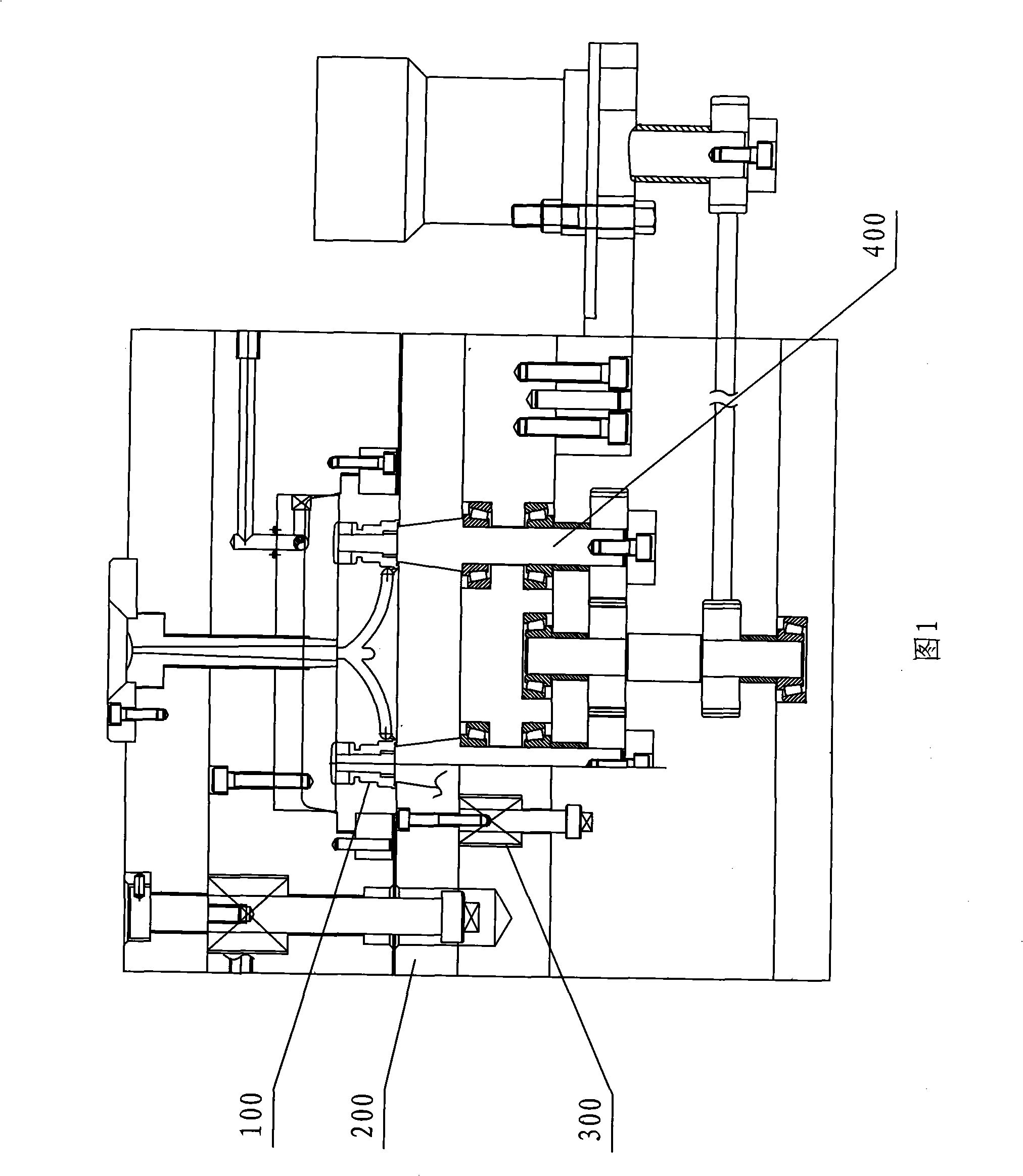 Injection mould servo synchronous automatic thread demoulding mechanism and control method thereof