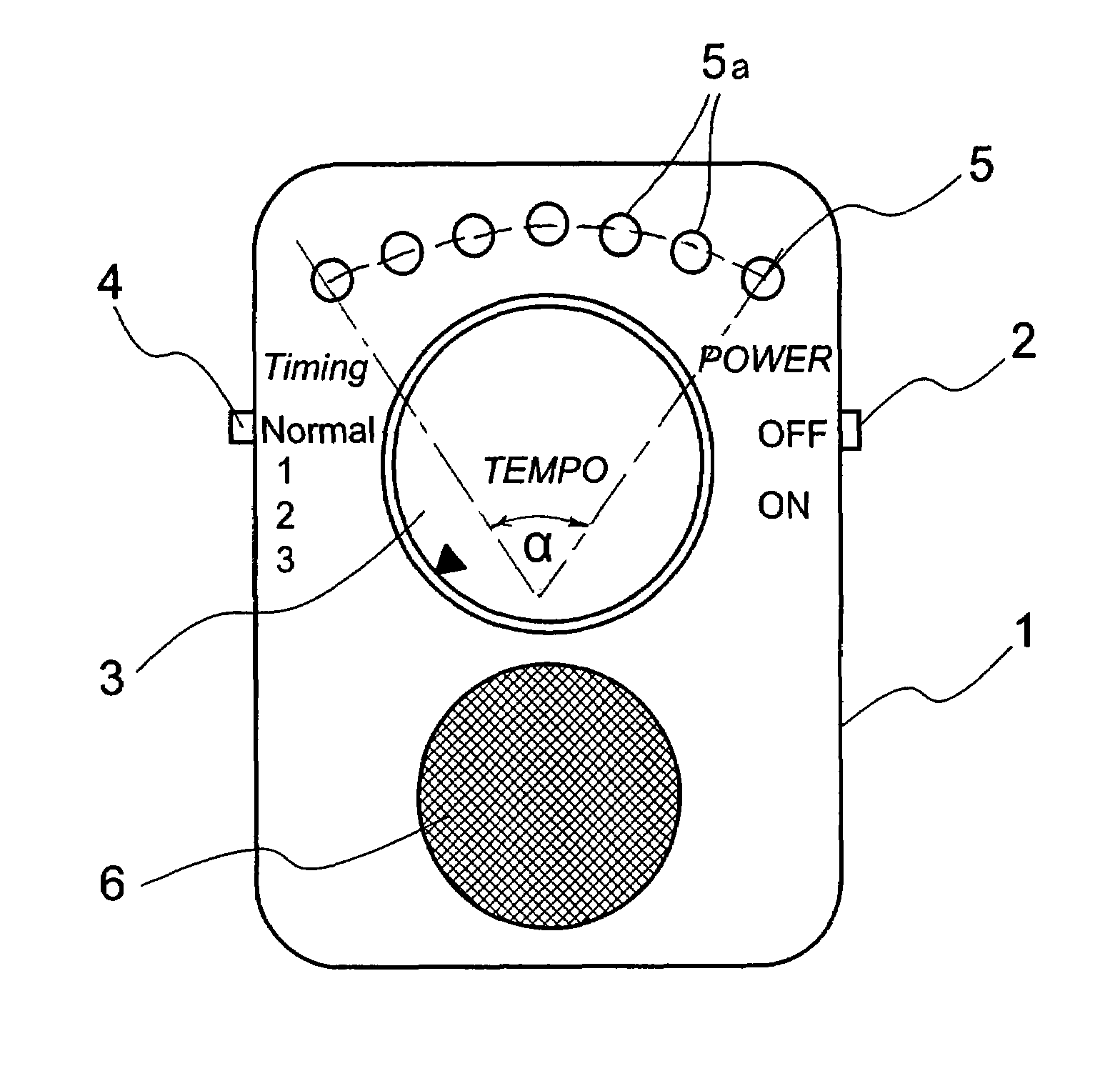 Electronic metronome and method of indicating tempo of electronic metronome
