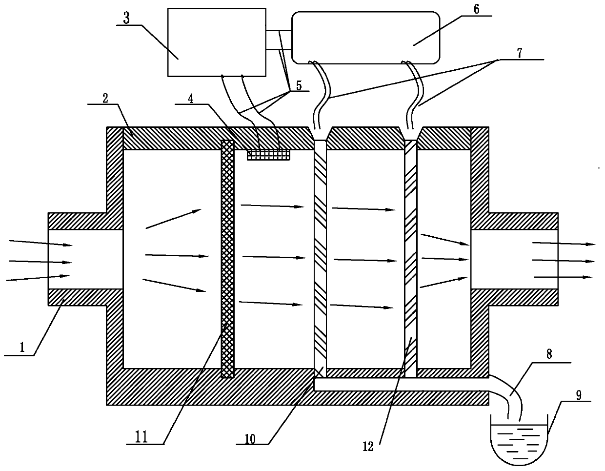 A bionic nose intelligent gas filtration system and gas filtration method