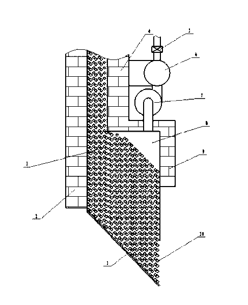 System for cooling vertical furnace and utilizing residual heat