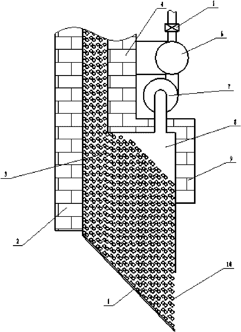 System for cooling vertical furnace and utilizing residual heat