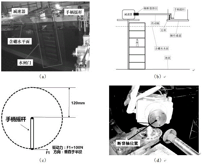 Comprehensive judgment method of failure cause of reducer shaft of sluice gate of nuclear power equipment