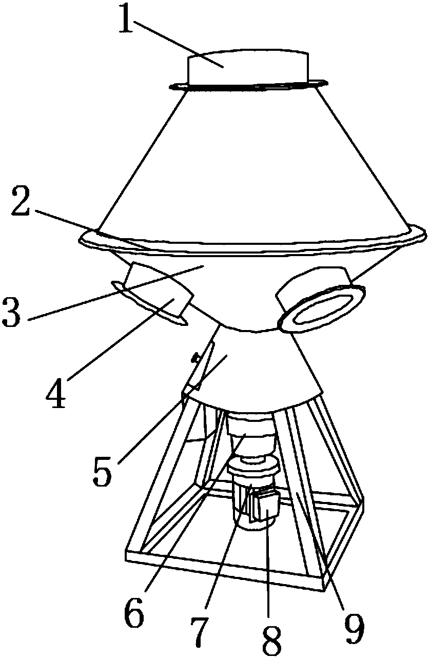 Kitchen stirring and grinding device