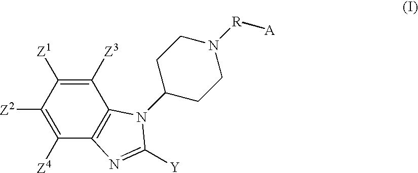 2-Substituted-1-piperidyl benzimidazole compounds as ORL1-receptor agonists