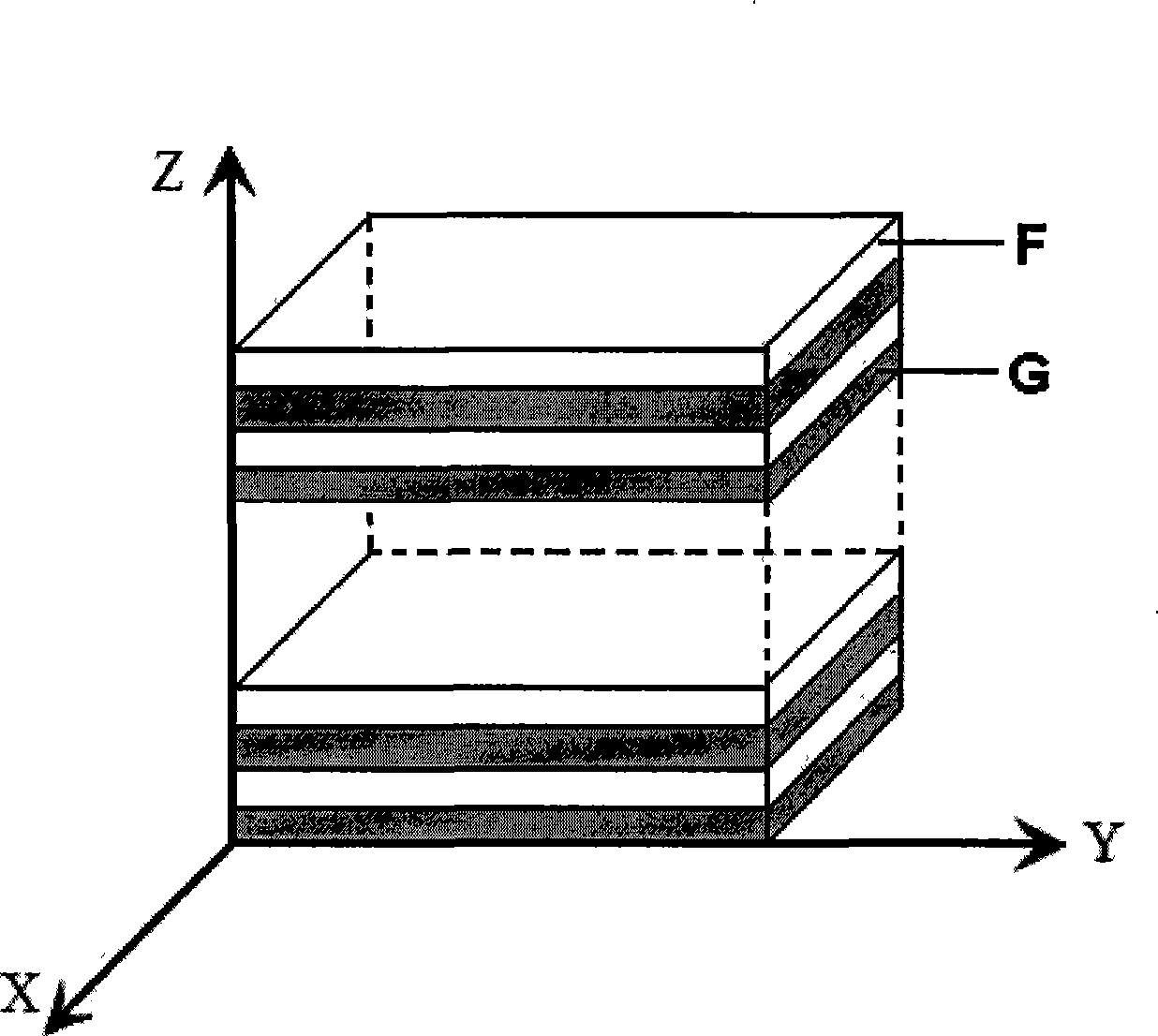 Method for preparing polymer-based damping composite material capable of being designed into alternate laminar structure