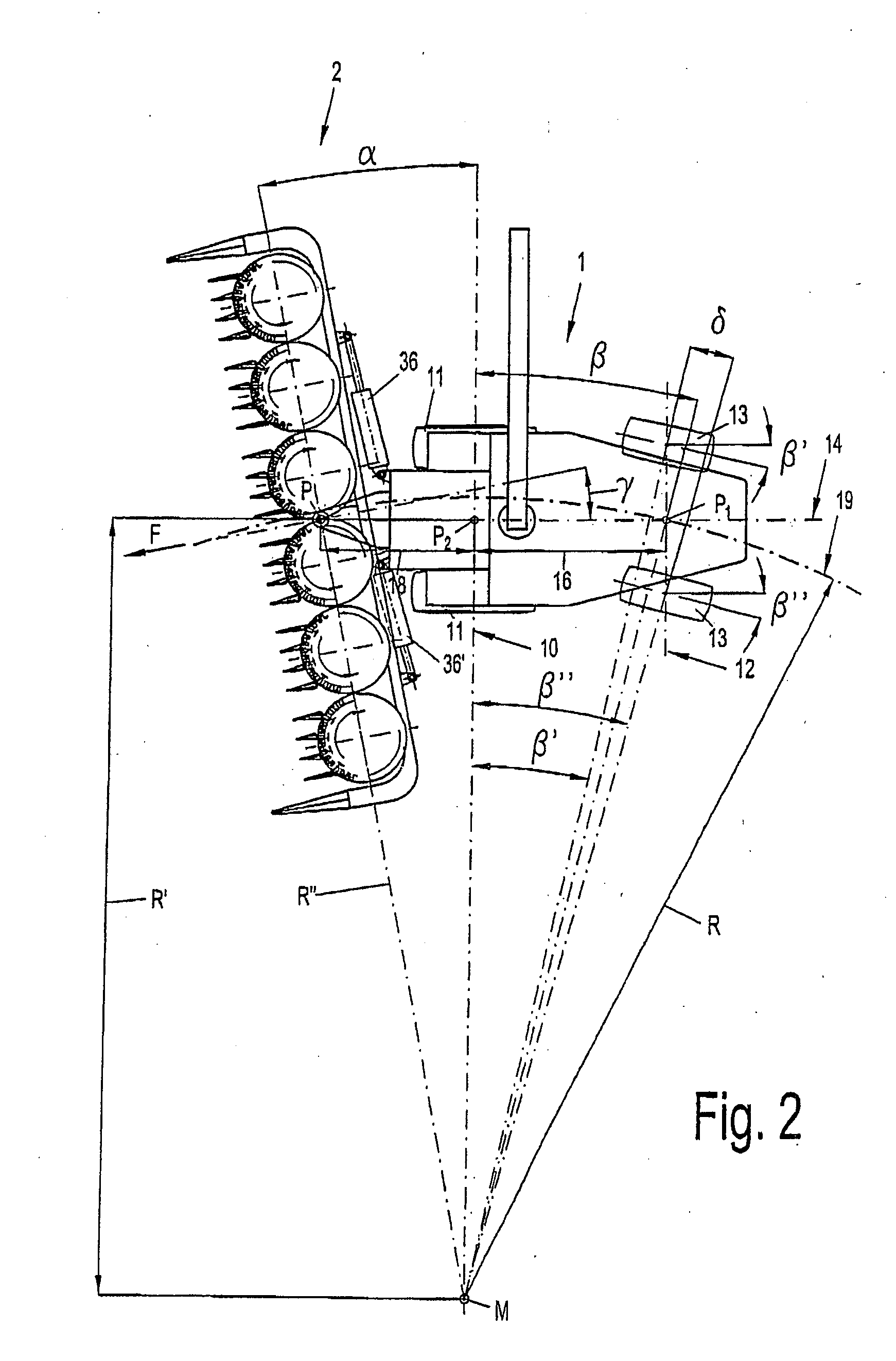 Method and device for operating an attachment for harvesting stalk-like crops