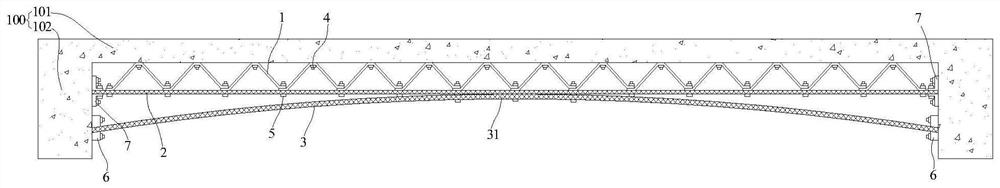 Truss unit, truss system and method for enhancing bearing capacity and integrity of building prefabricated slab