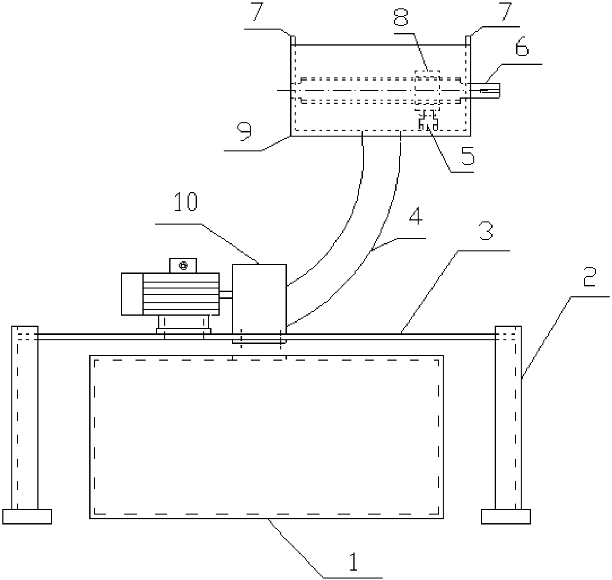 Automatic slip ring clearing device for transverse moving type roller replacing and conveying trolley