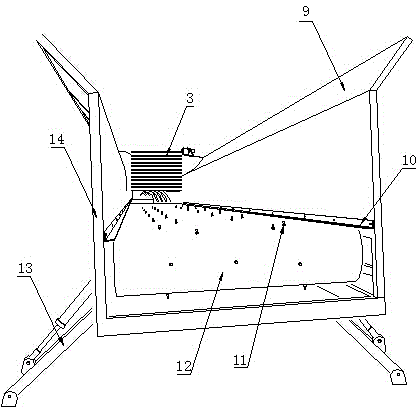 Self-walking type scattered reed conveying, bundling and cutting integrated machine