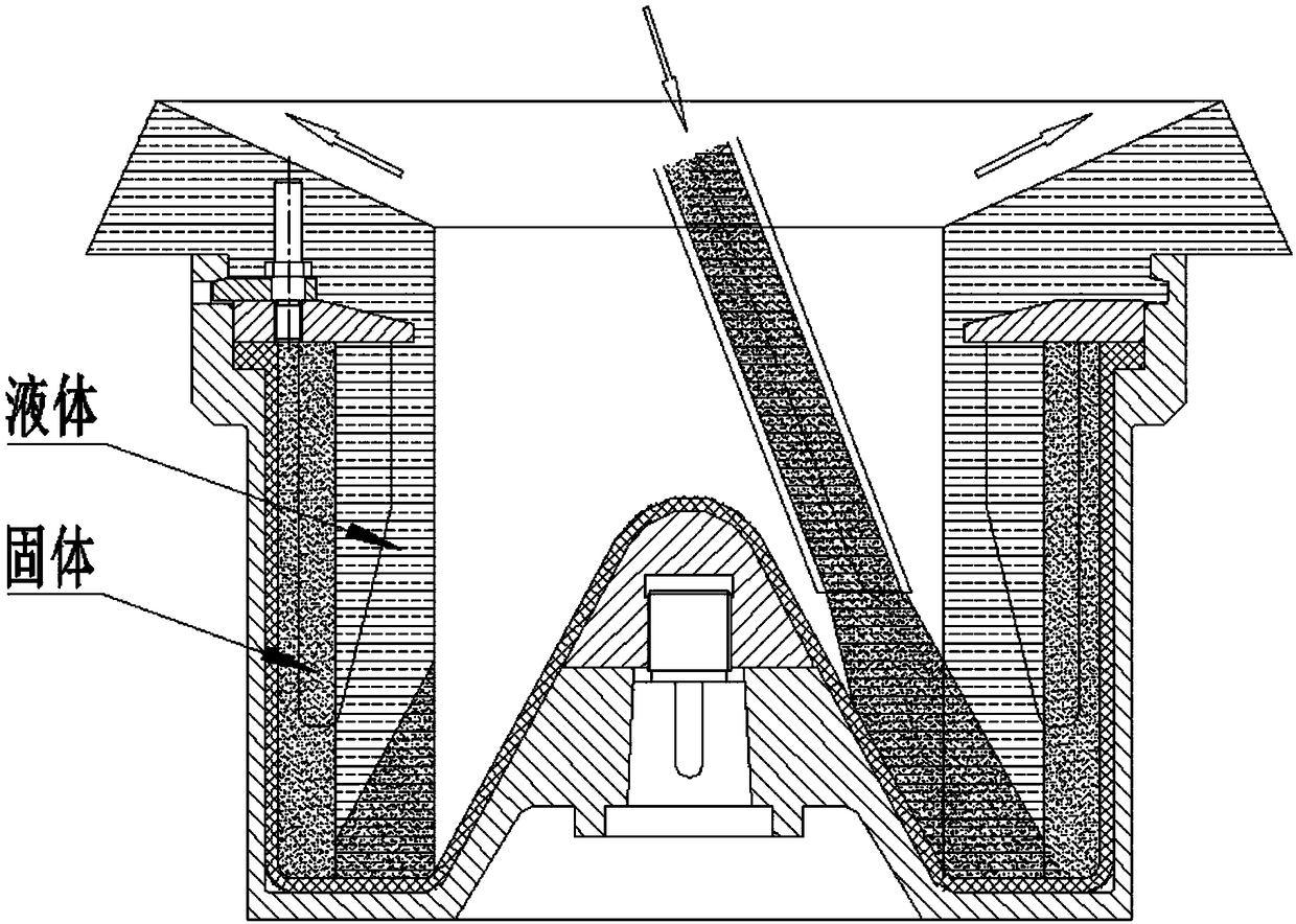 Spray room sludge separator