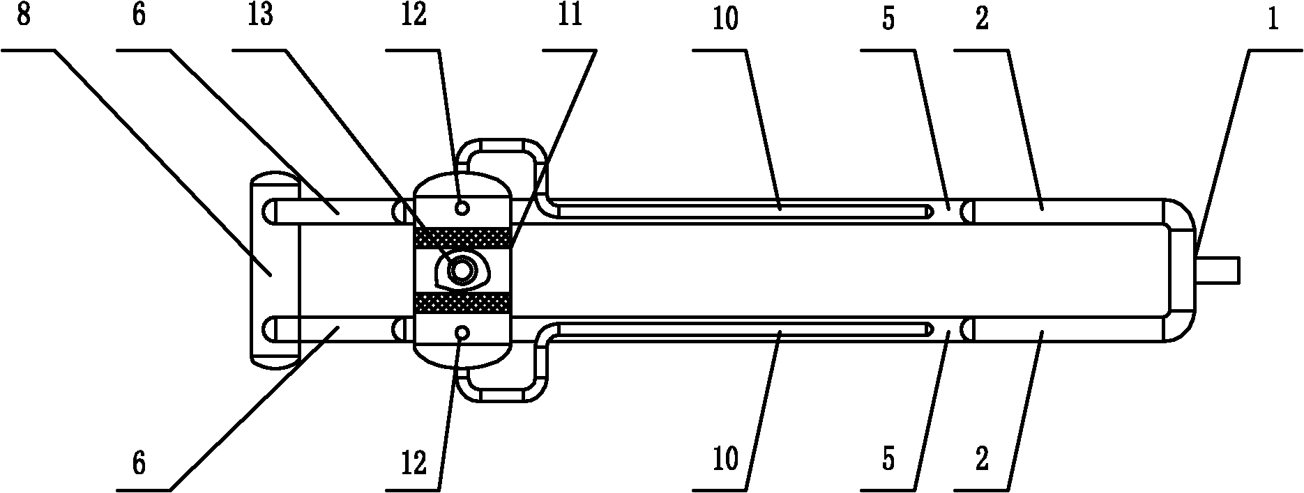 Updip entrance double-layer tubular slug flow catcher