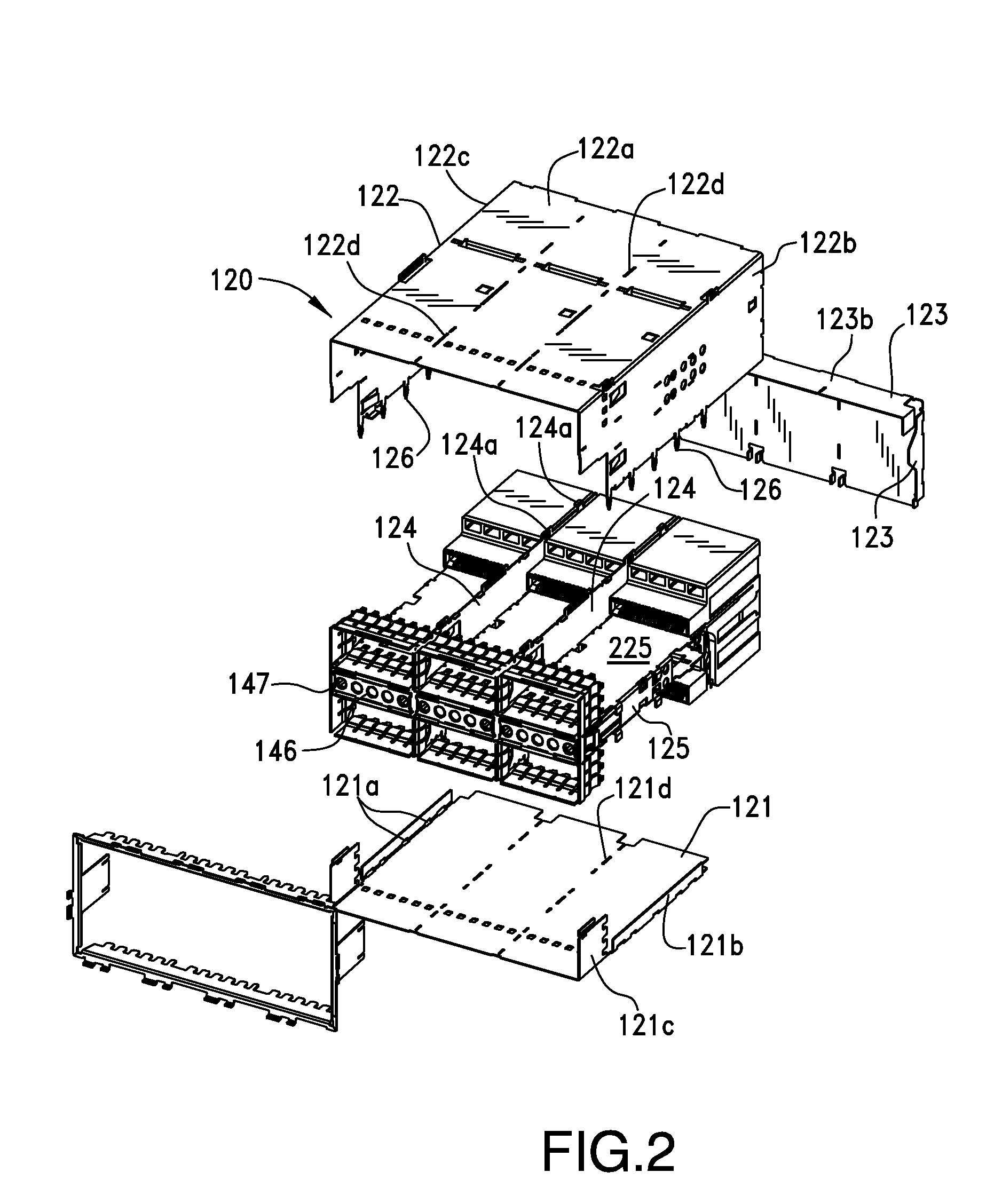 Connector assembly with improved cooling capability