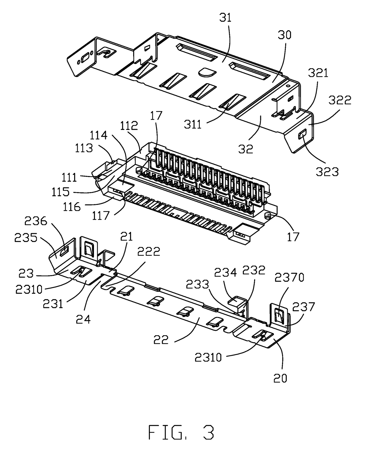 Electrical connector having shell retention structgure and method of assembling the same