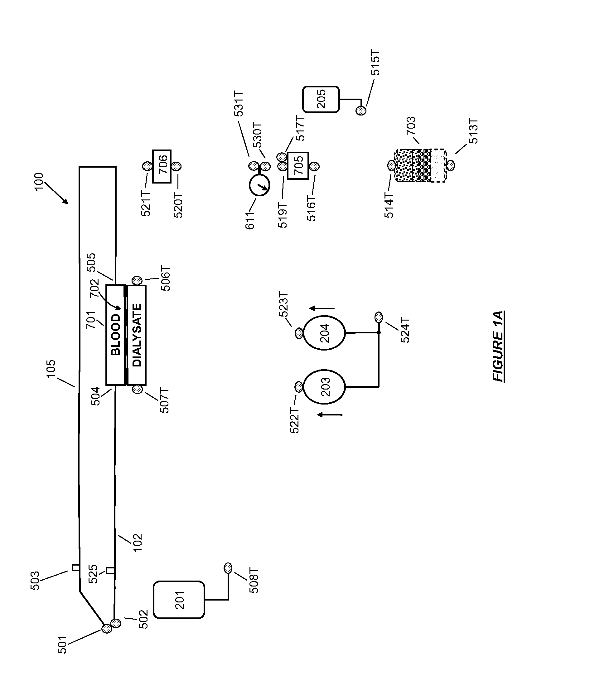 Modular fluid therapy system having jumpered flow paths and systems and methods for cleaning and disinfection
