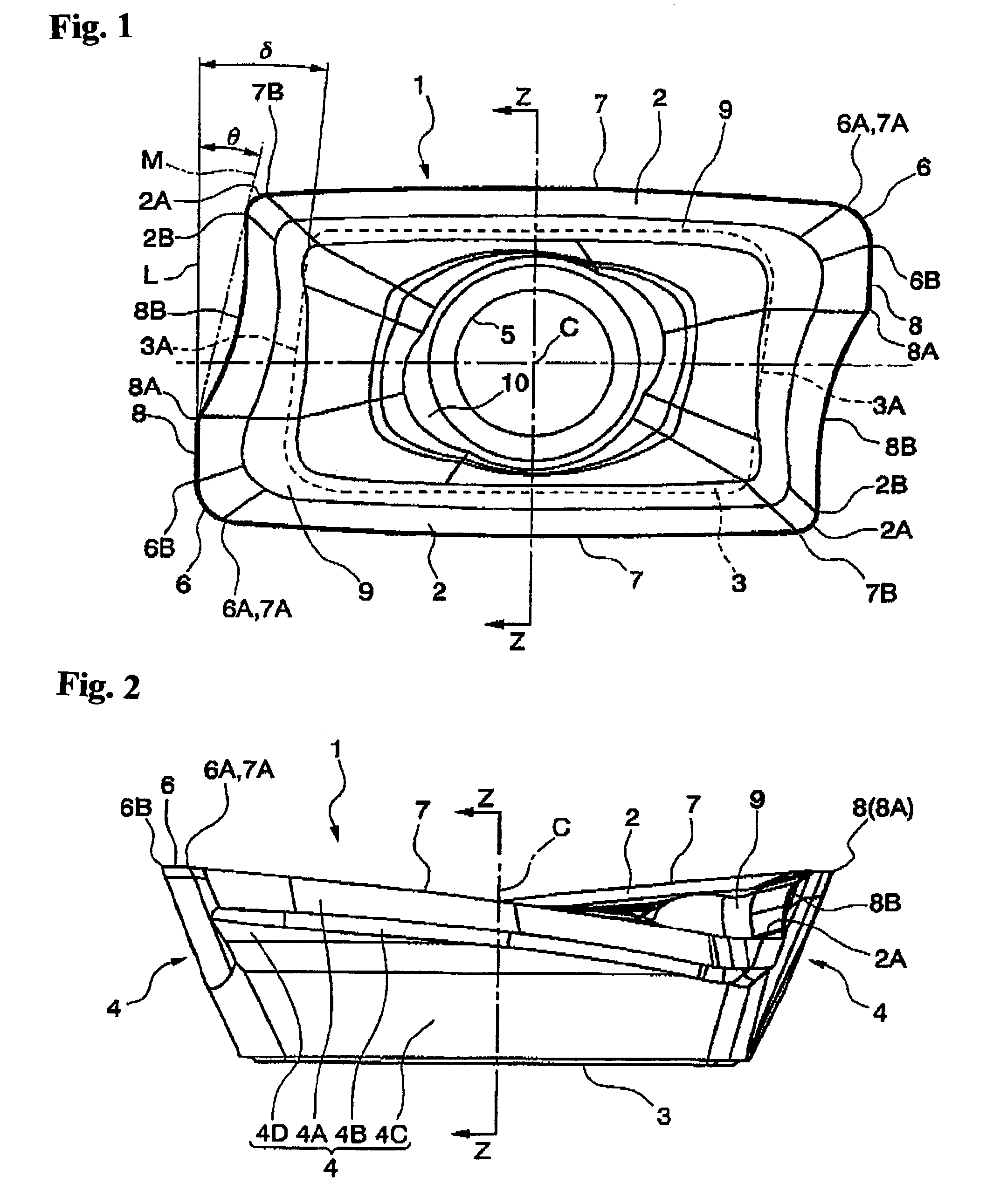 Throwaway insert and throwaway-type rotary cutting tool