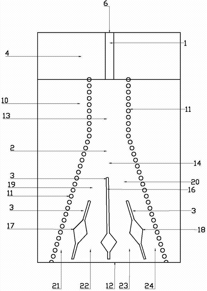 Packaging sandwich antenna with function of gap embedded phase amplitude calibration