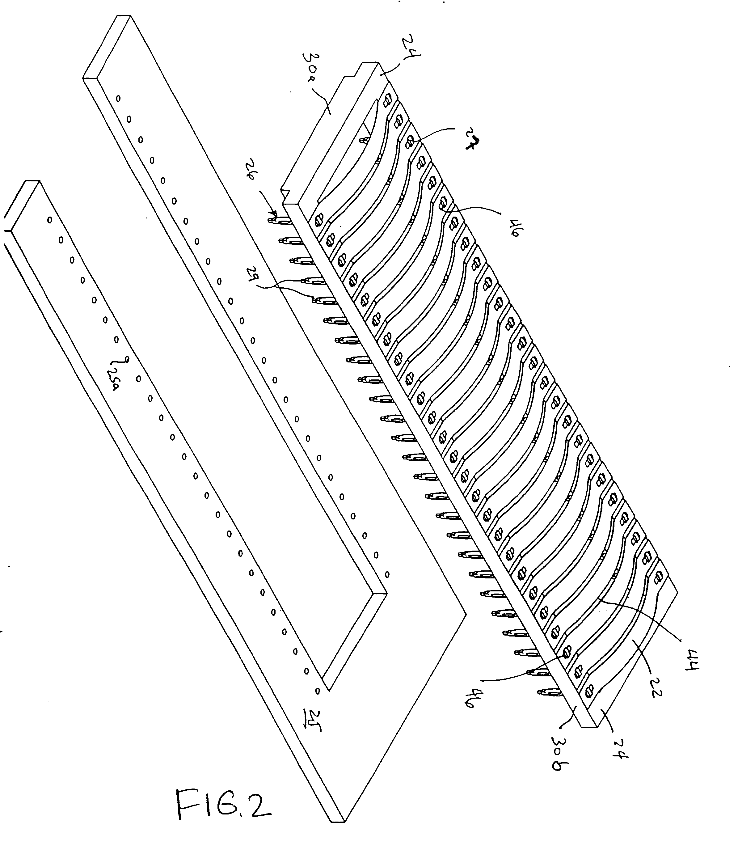 Heating element connector assembly with press-fit terminals
