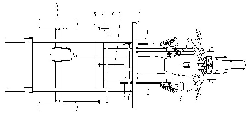 Brake control system of motor tricycle