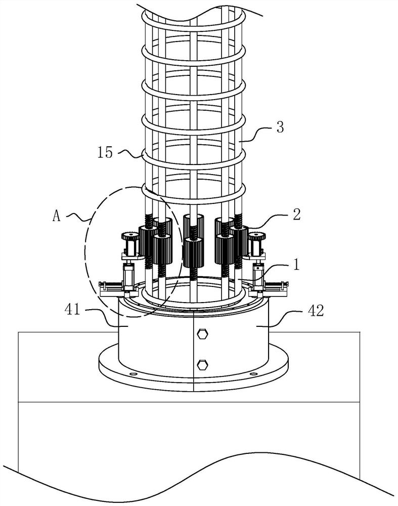 Prefabricated reinforcement cage rapid butt joint device and construction method thereof