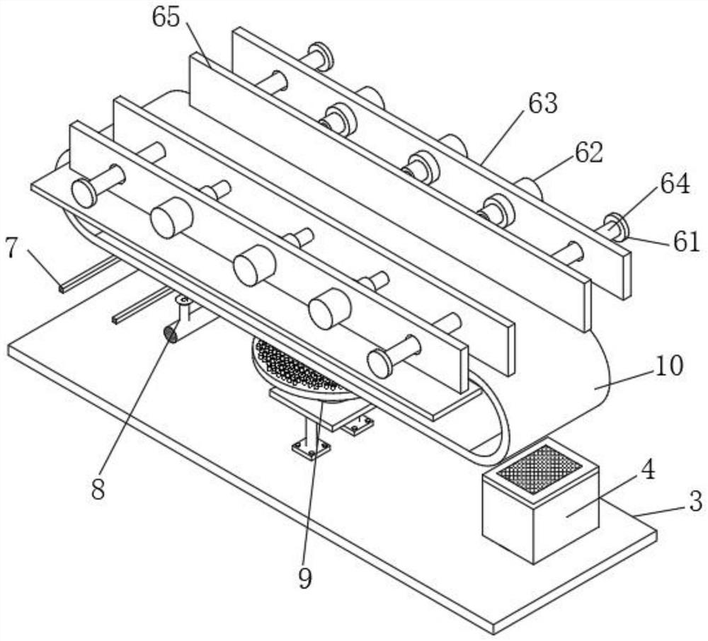 Conveying mechanism with anti-falling structure for packaging rice noodles