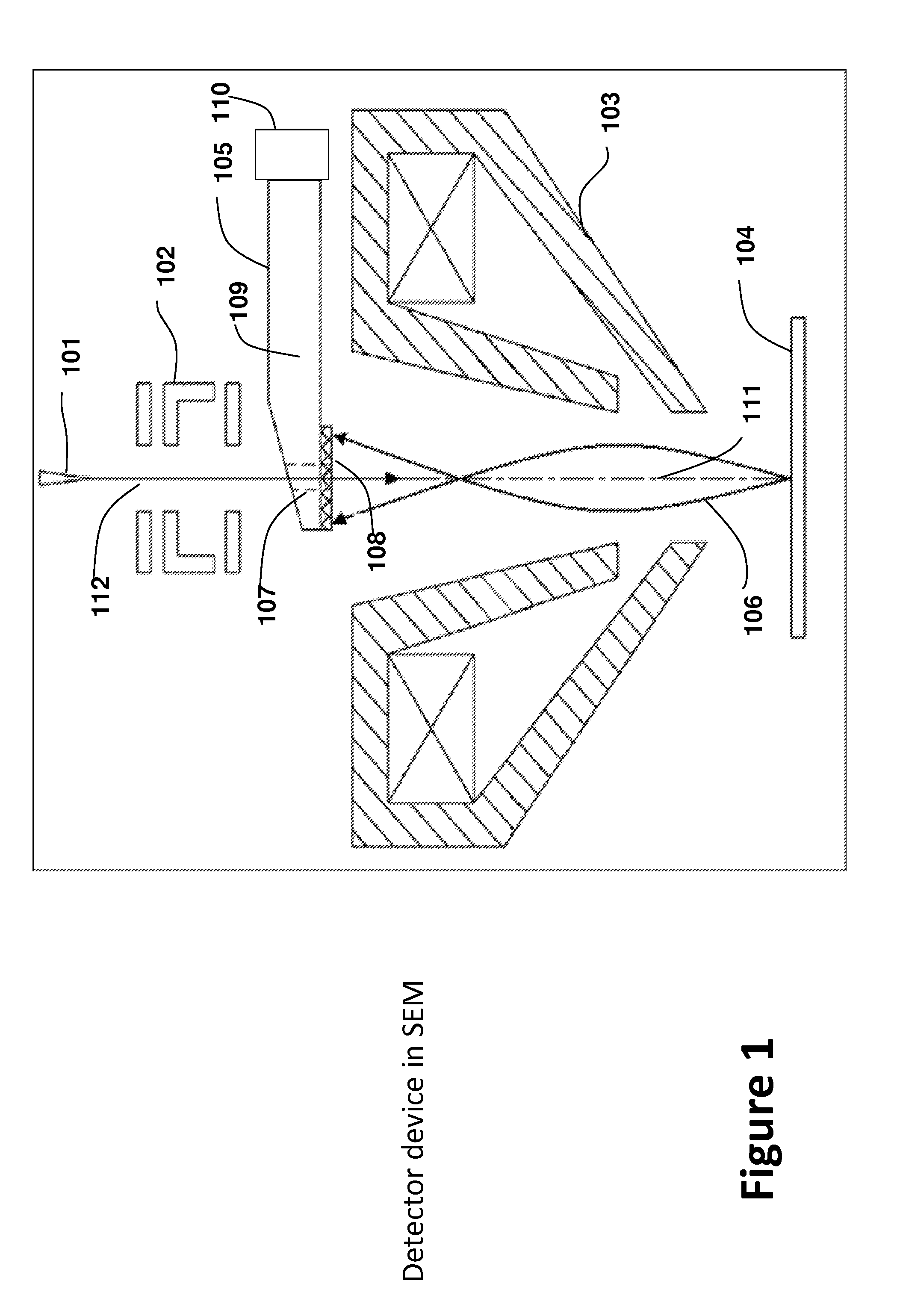 High efficiency secondary and back scattered electron detector