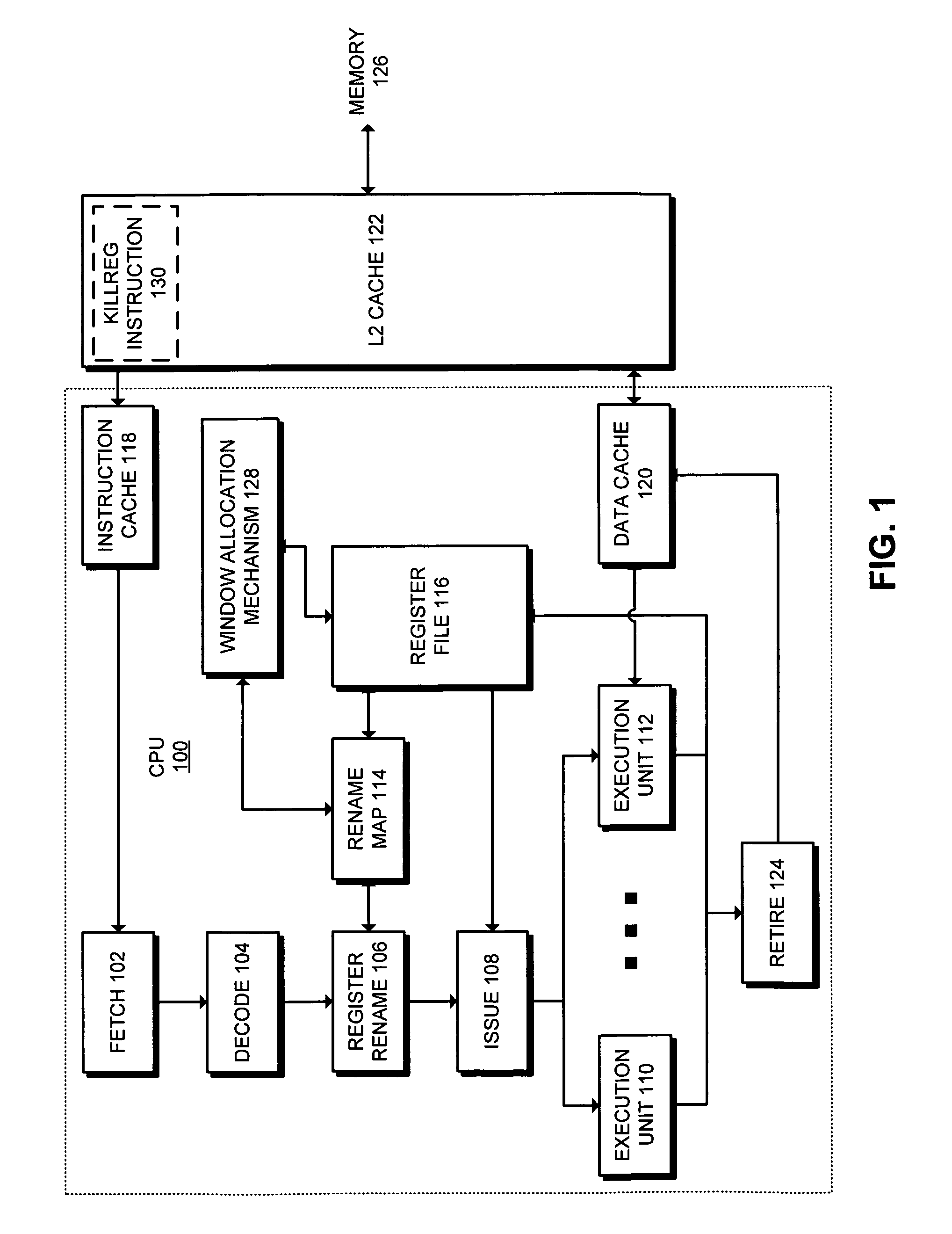 Method and apparatus for dynamically allocating registers in a windowed architecture