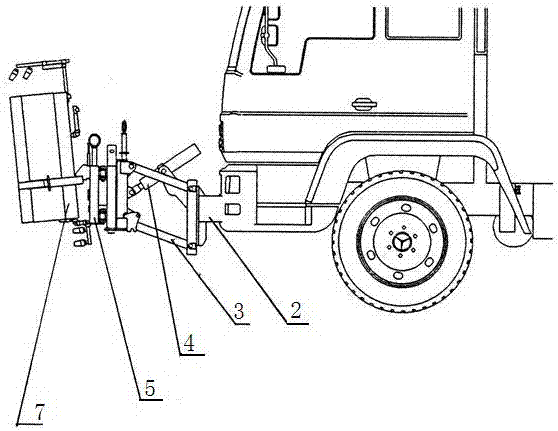 High-pressure washing device for anti-collision wall on expressway