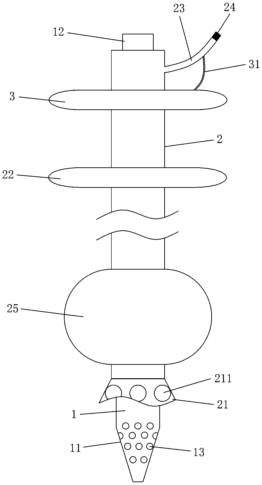 Thoraco-abdominal cavity drainage tube