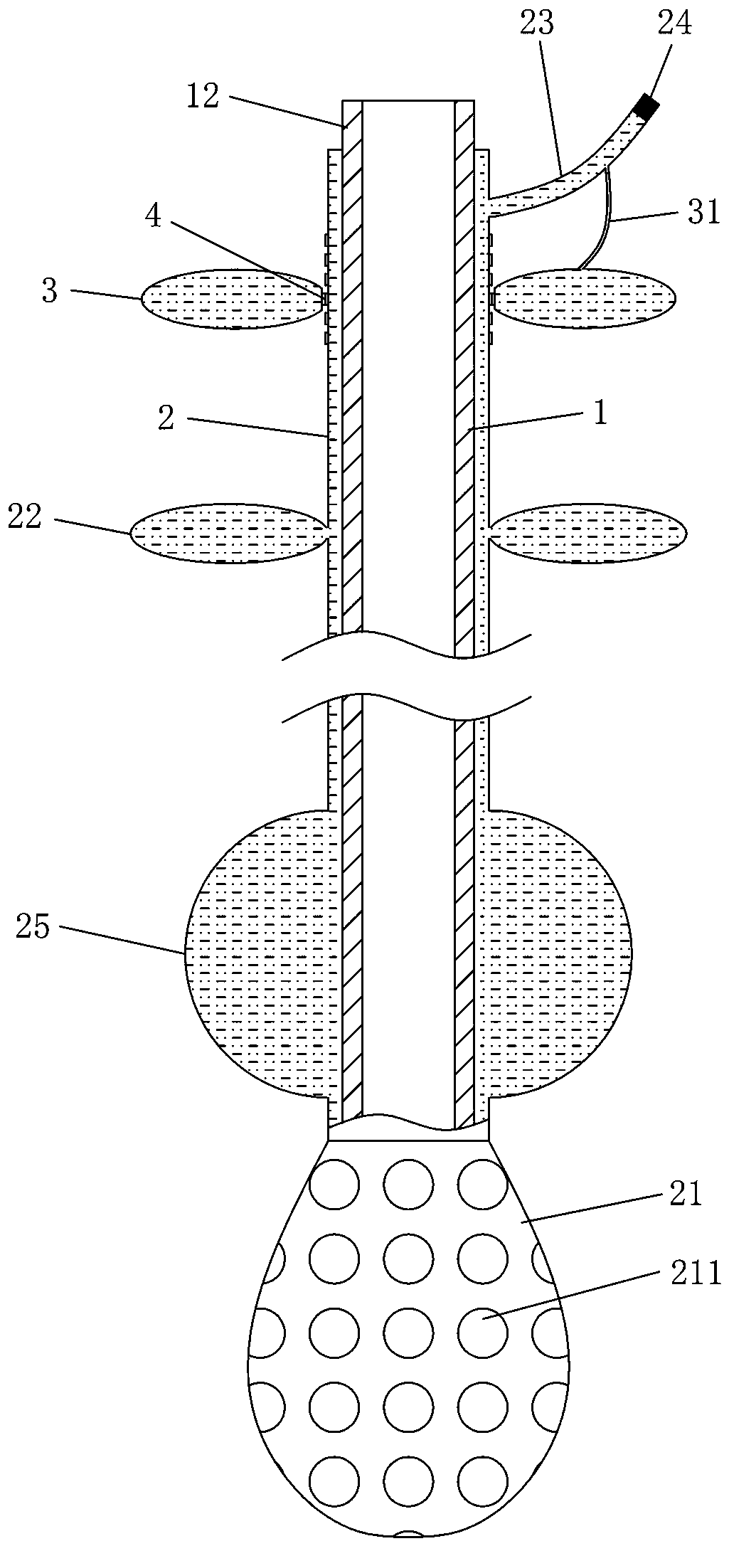 Thoraco-abdominal cavity drainage tube