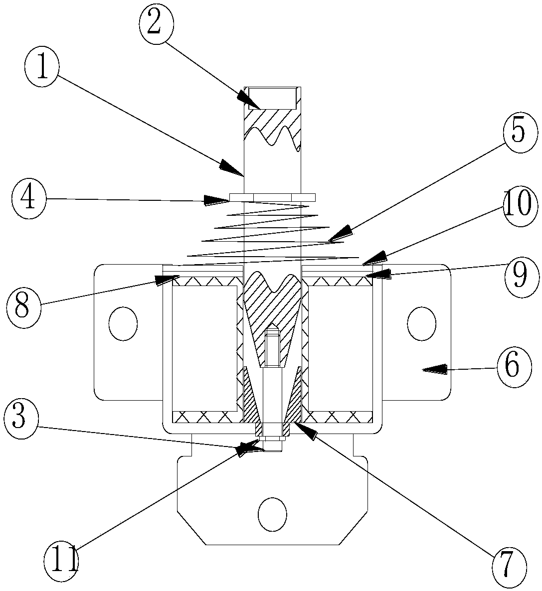 Vibration-resistant electromagnet