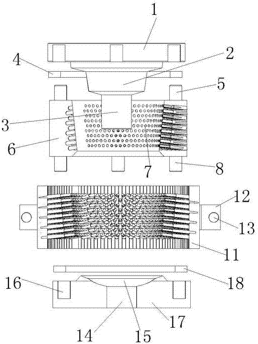 Slurry pump bionic piston casting forming method and device