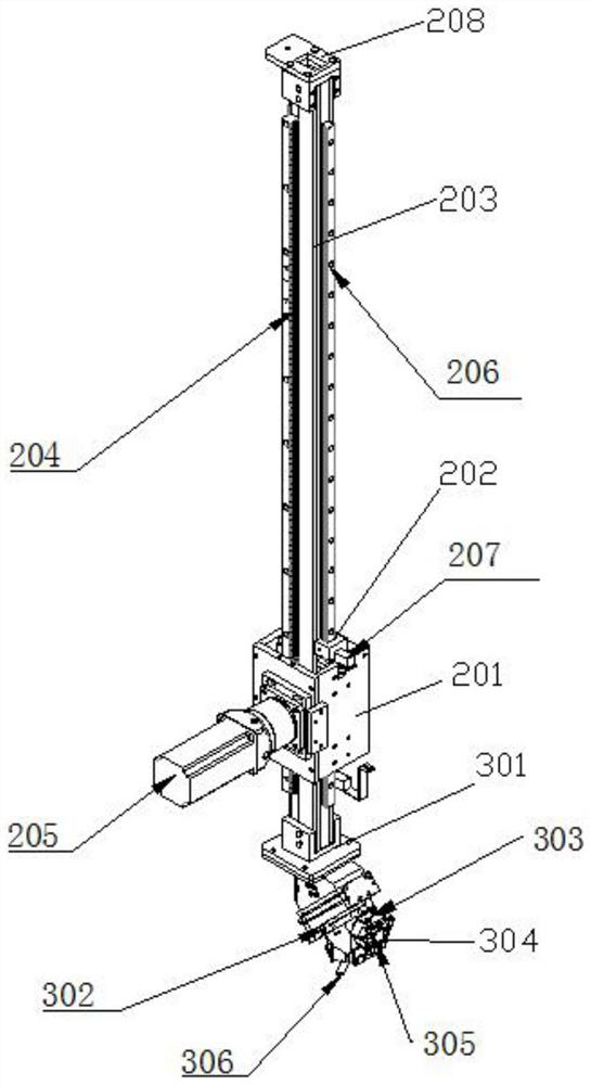 Feeding and discharging dual-grabbing manipulator