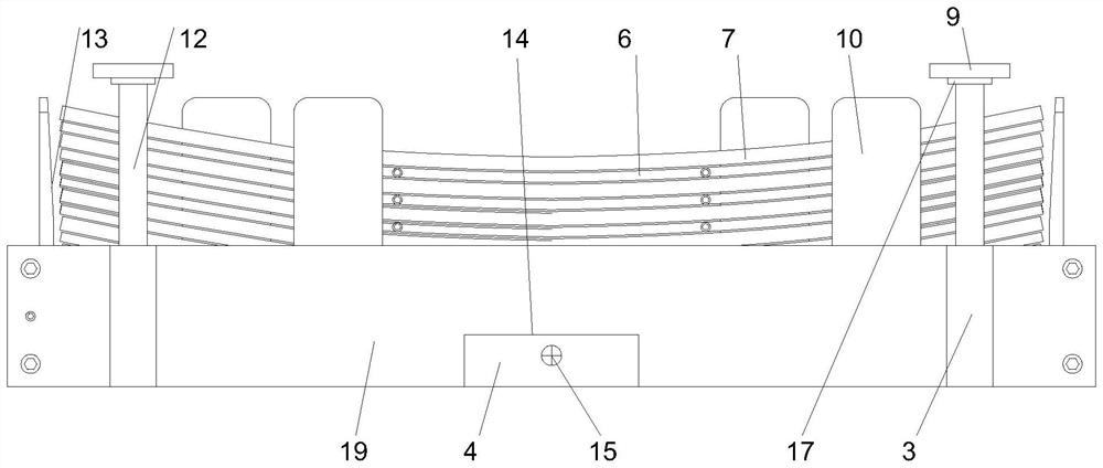 R-type non-contact loading PCB combined jig