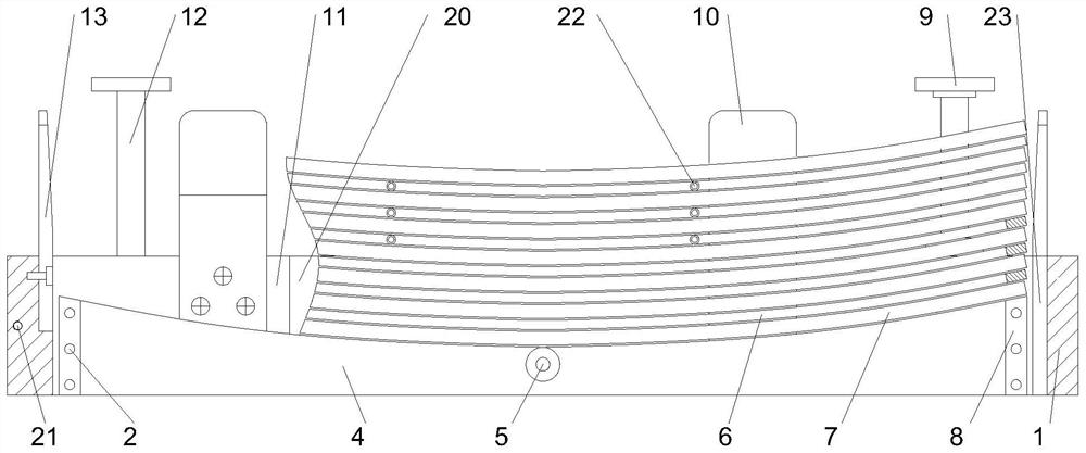 R-type non-contact loading PCB combined jig