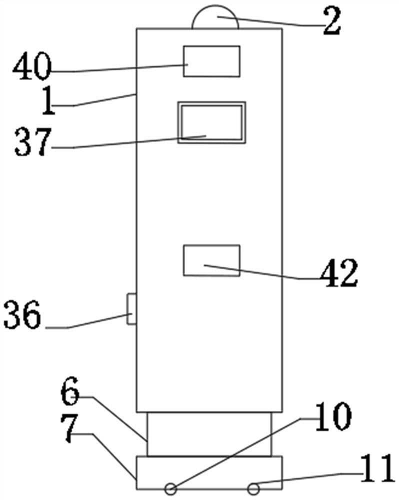 Non-contact auxiliary temperature measuring mechanism for vehicle entrance and exit
