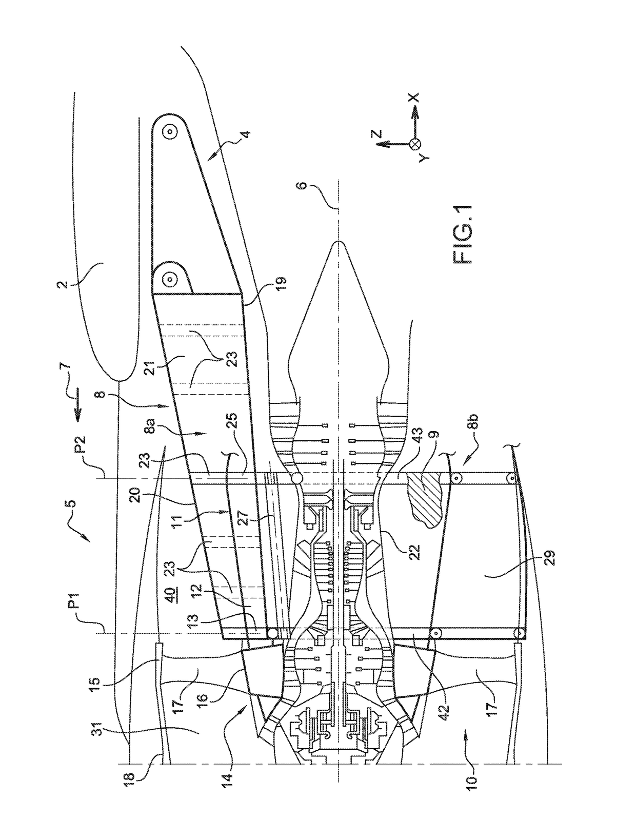 Aircraft engine assembly, comprising an engine attachment device equipped with structural movable cowls connected to the central box