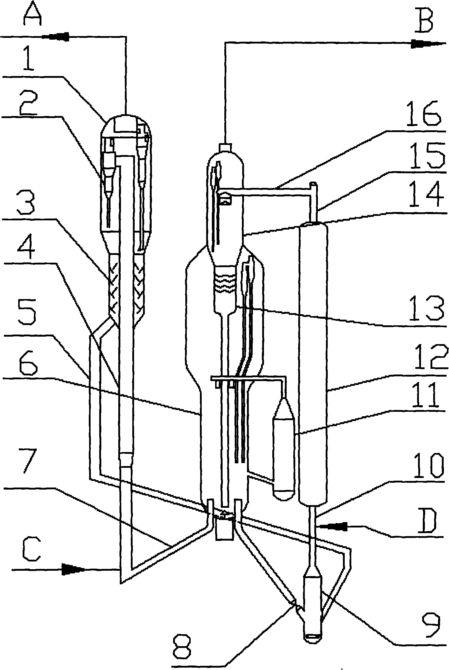 Method and device for modifying low-quality heavy oil