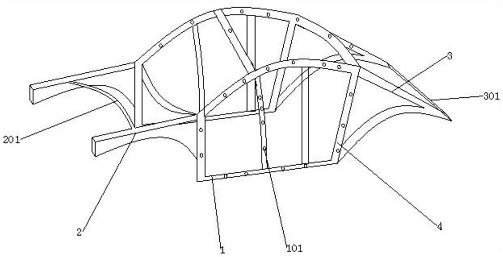 Bypass cavity support with sound insulation function for electronic instrument