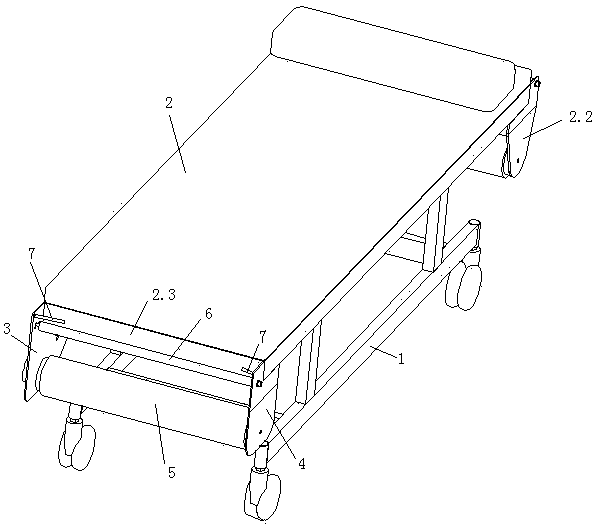 Medical examination bed capable of preventing deviation of bed sheet