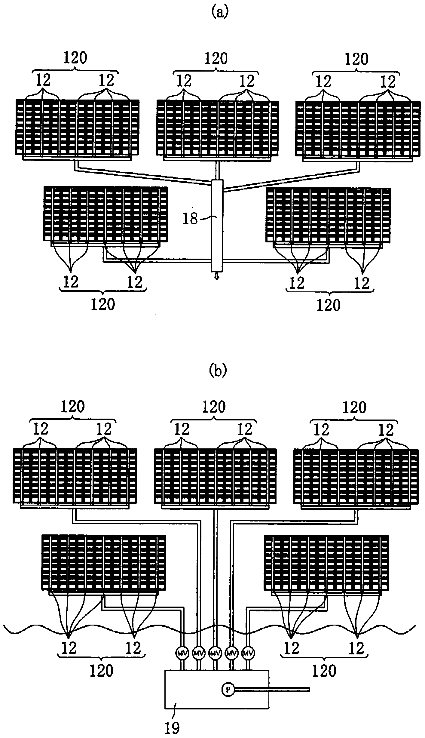 Osmosis filtering method for sea water and osmosis water intake unit