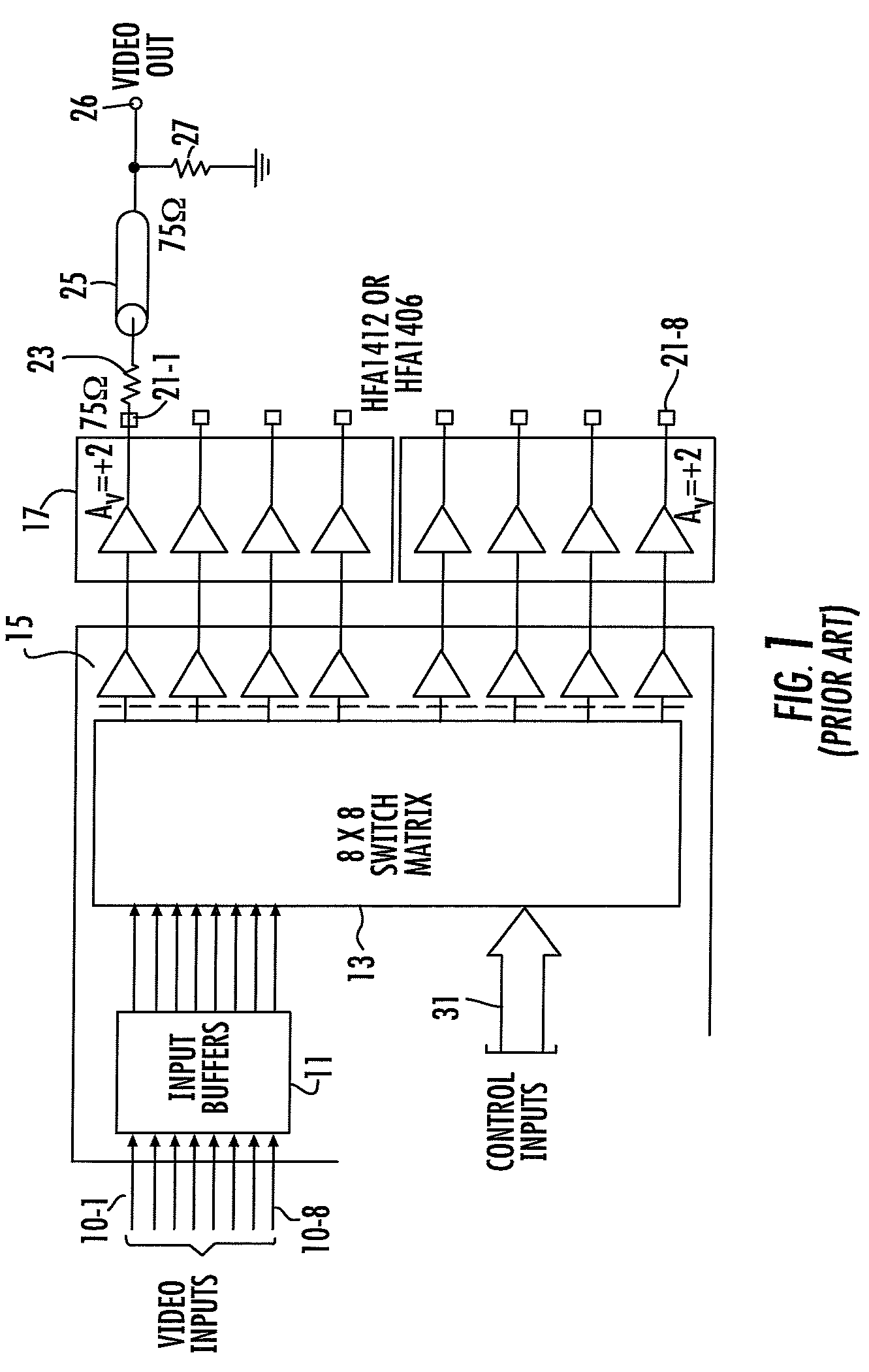 Bidirectional buffered interface for crosspoint switch