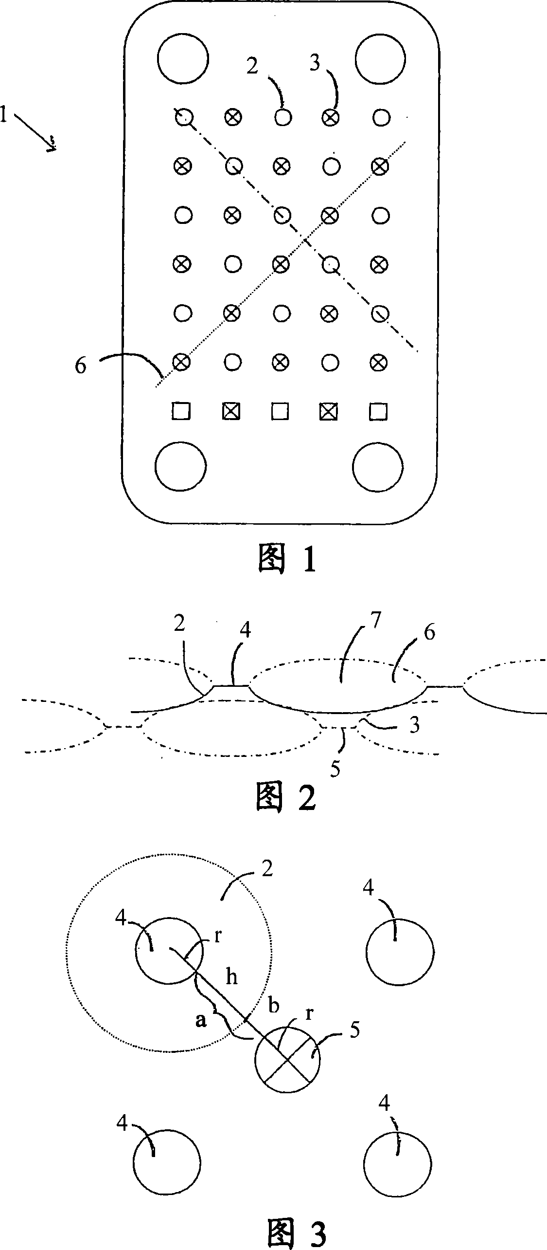 Heat exchanger with indentation pattern