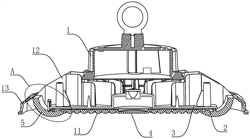 Lighting equipment capable of lighting upwards